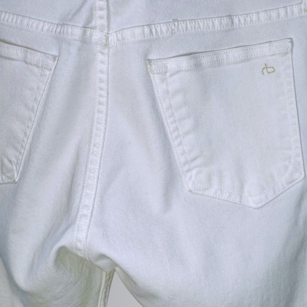 rag & bone Men's White Extra-Slim Jeans - 32 - Picture 9 of 16
